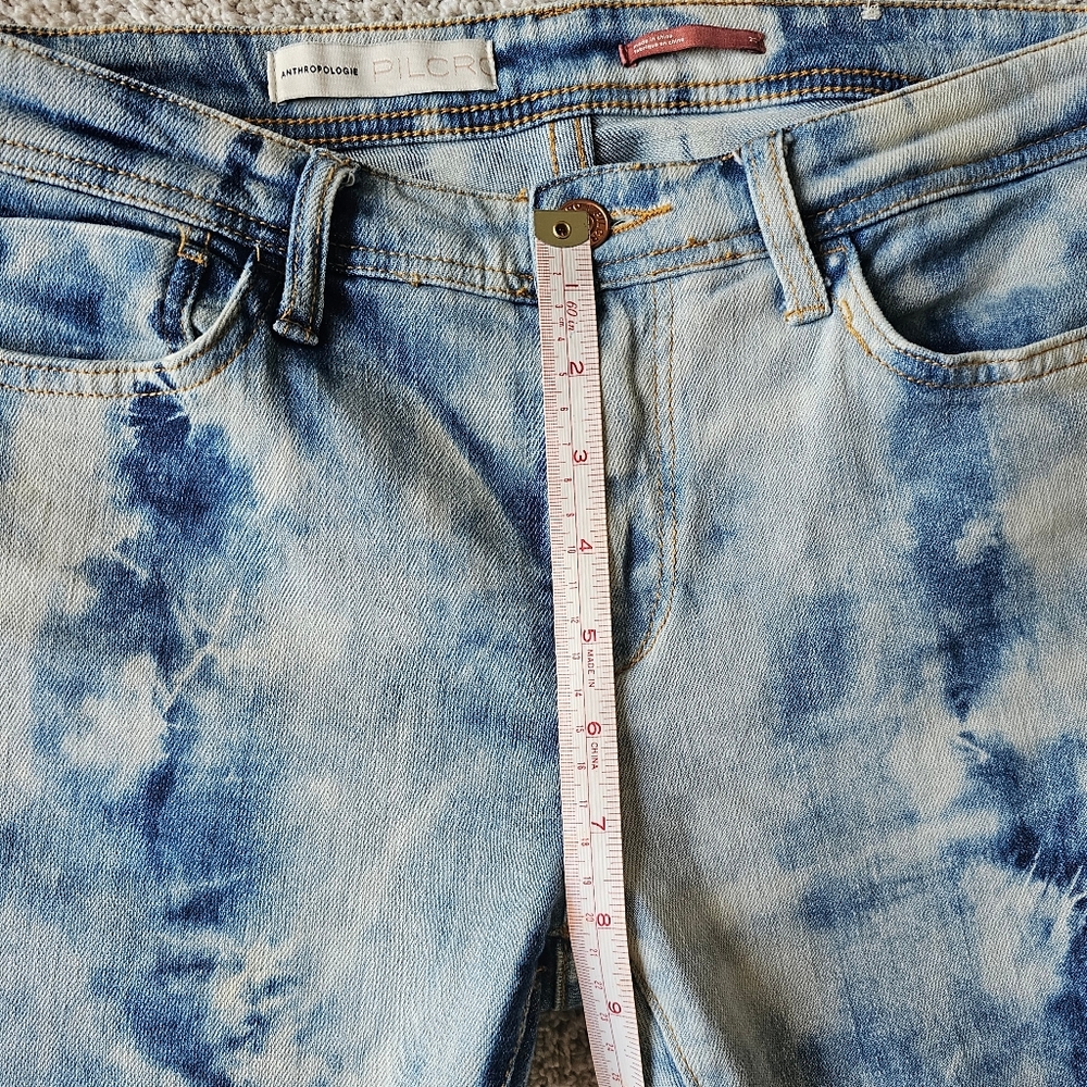 HOST PICK Pilcro The Slim Boyfriend Jeans Anthropologie Tie Die Fit like 27 - Picture 13 of 16
